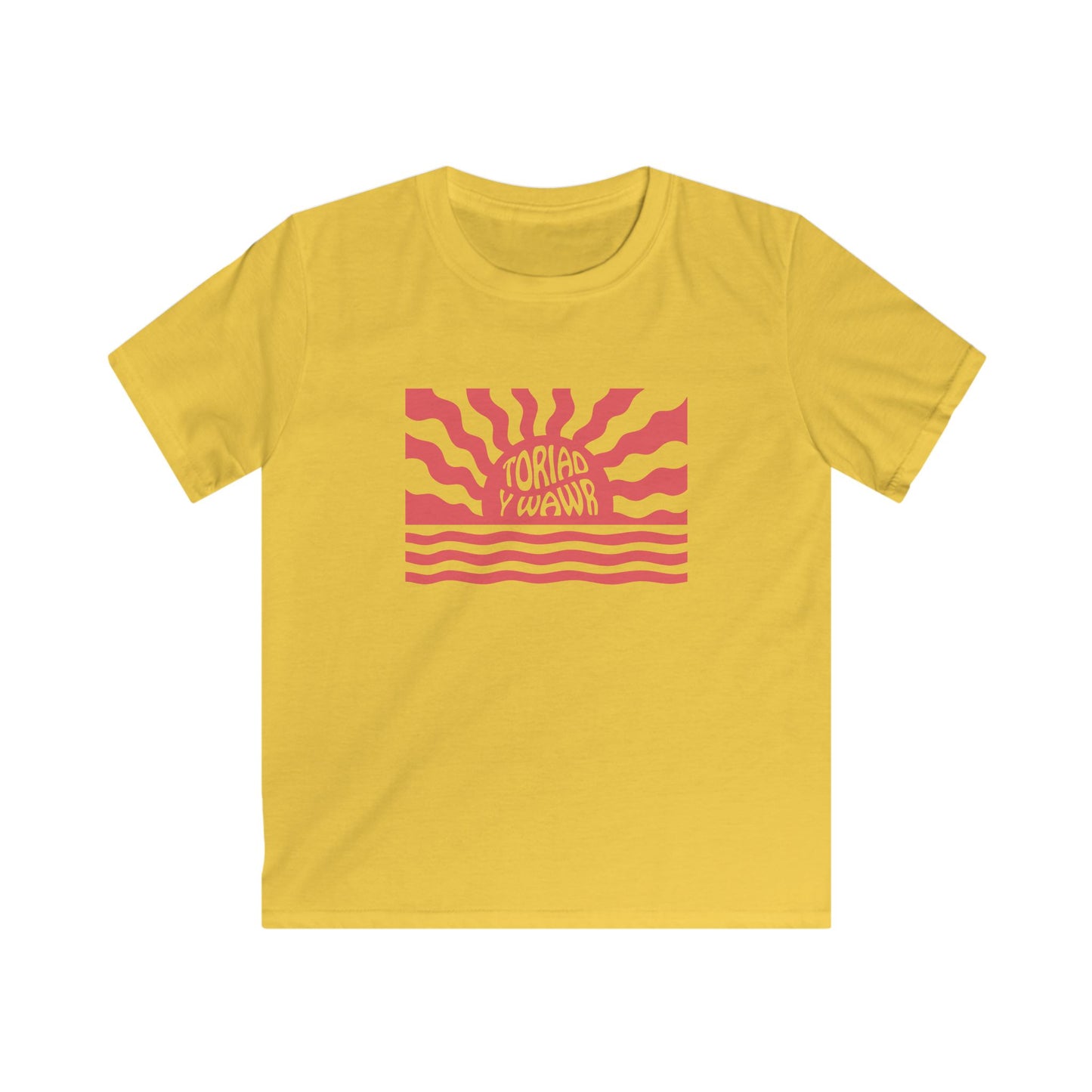 Retro Kids Sunrise T-Shirt 'Toriad Y Wawr'