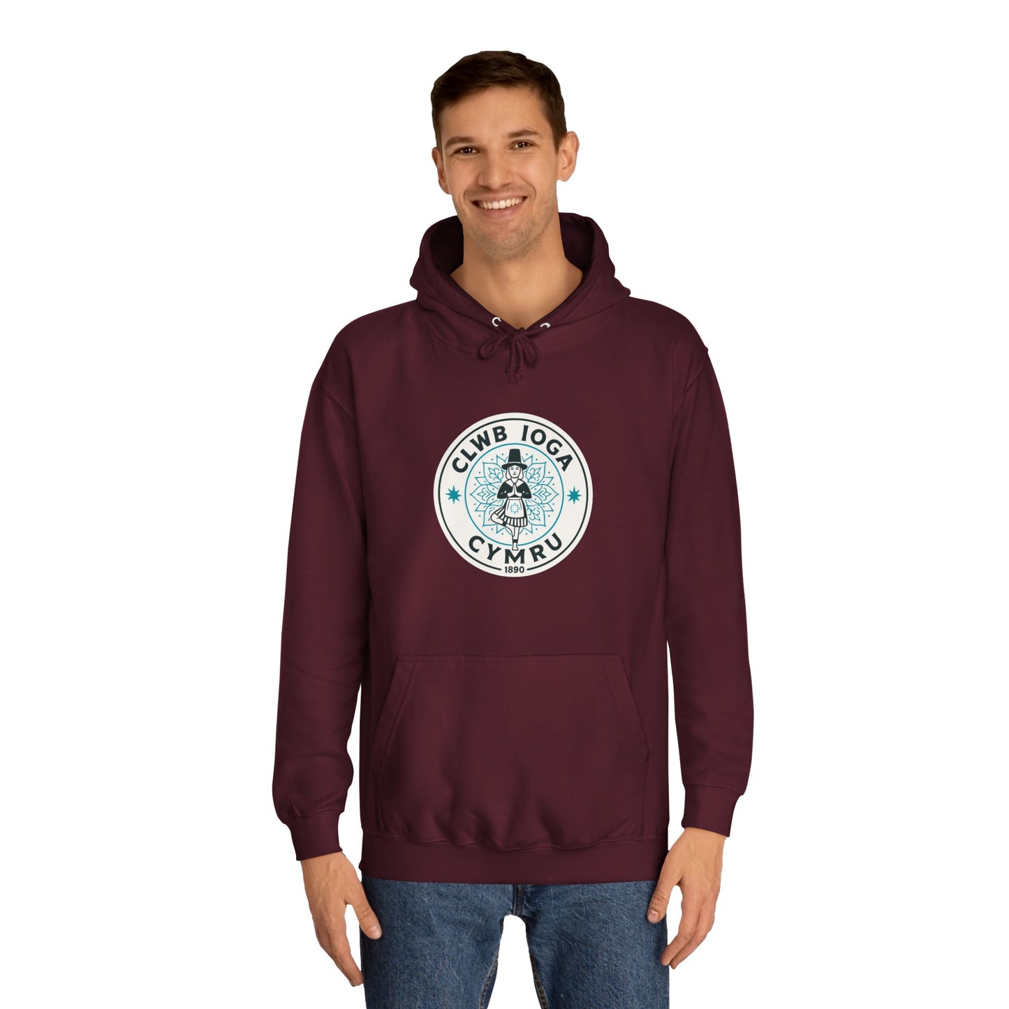 "Clwb Ioga Cymru" Vintage Unisex Hoodie