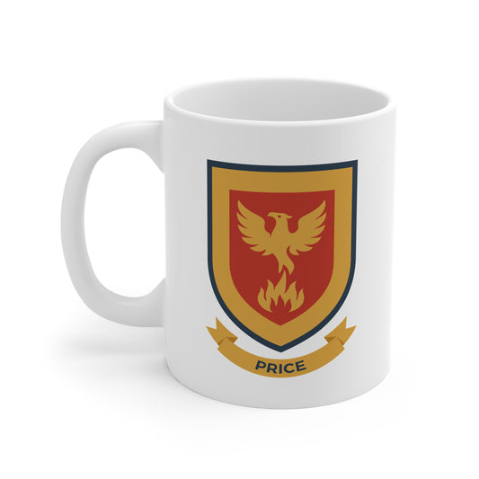 Price Family Name Mug - Welsh Heraldry