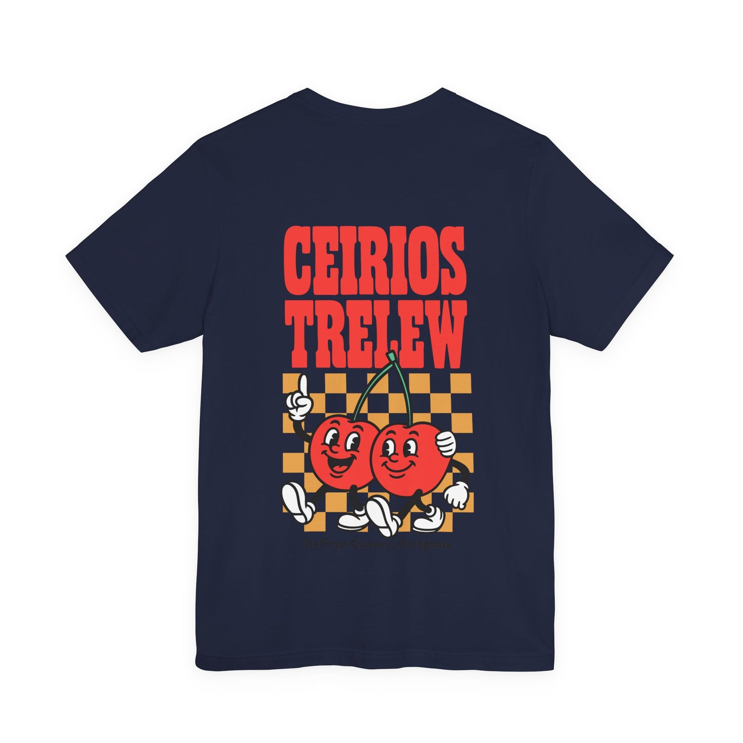 'Ceirios Trelew' Retro Cherries Patagonia Graphic Unisex Tee (Double Sided)
