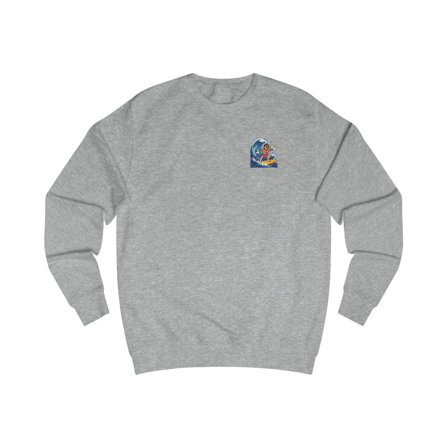 'Big Nev' Surf Sweatshirt - Retro Welsh Football Unisex Jumper (Double Sided)
