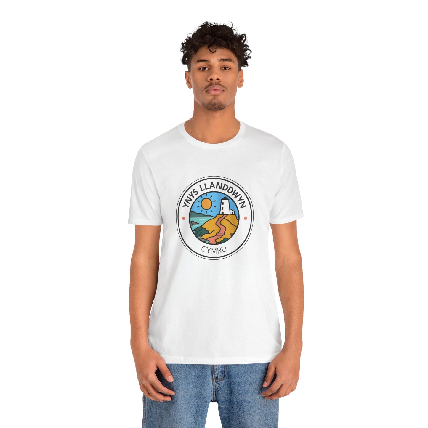 Ynys Llanddwyn Unisex Tee – Santes Dwynwen Coastal Graphic T-Shirt