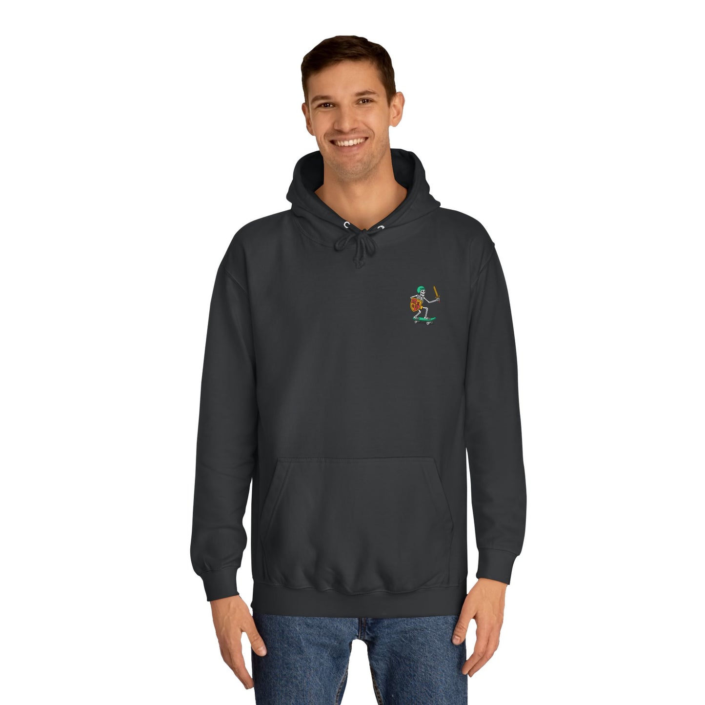 Skateboard Glyndŵr Unisex Hoodie (Double Sided)