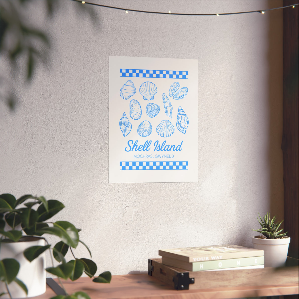 Shell Island Fine Art Poster - Coastal Beach Print (Mochras, Gwynedd)