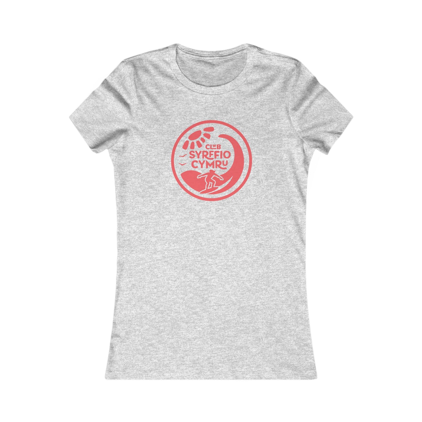 Women's Retro Surf Tee - 'Clwb Syrffio Cymru'