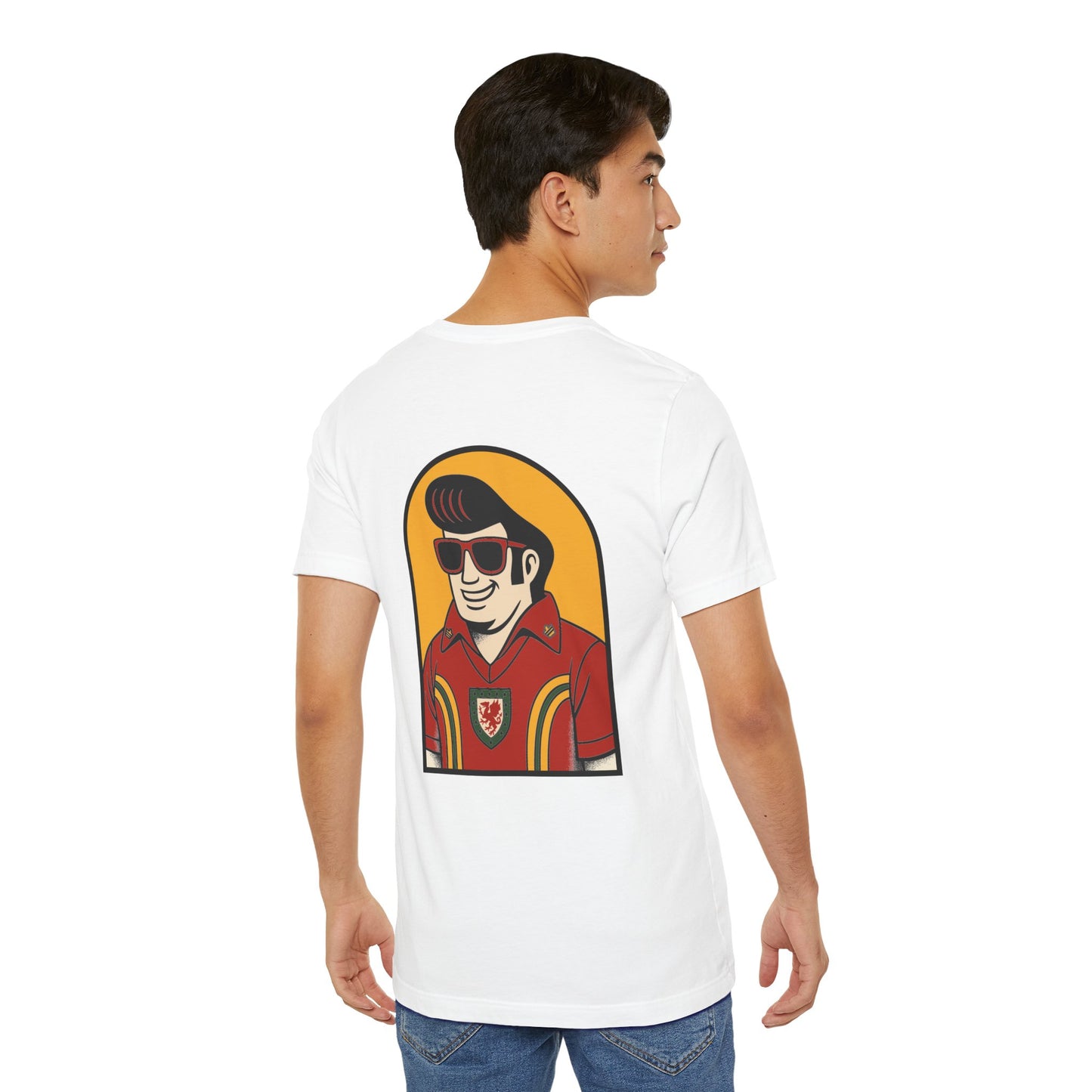 Double Sided Elvis Style Welsh Unisex T-Shirt (Unisex)