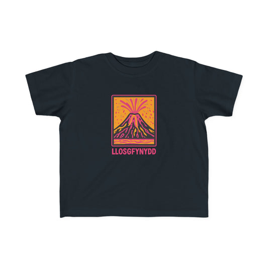 Toddler Volcano T-Shirt - 'Llosgfynydd'