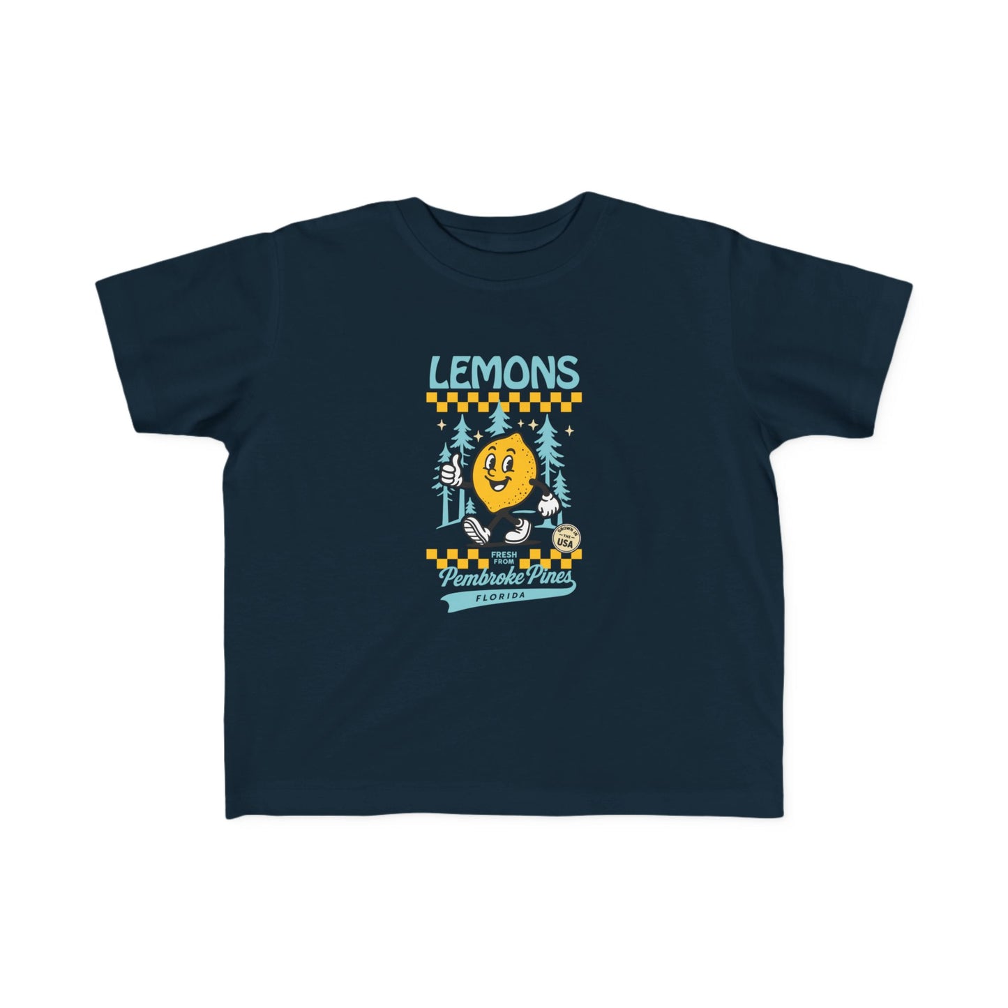 Toddler Retro Lemons T‑Shirt - Pembroke Pines