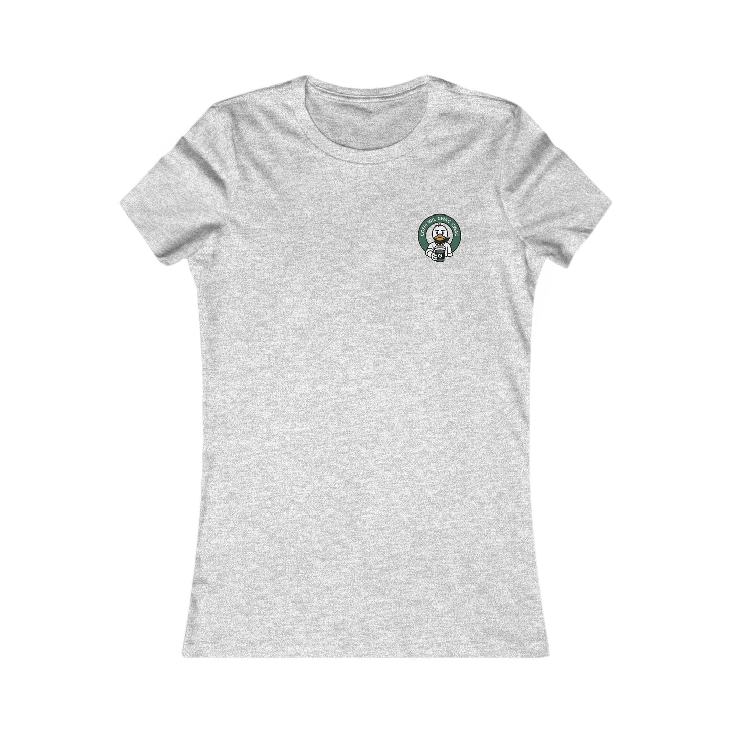 Women's 'Wil Cwac, Cwac' Retro Coffee Tee (Double Sided)