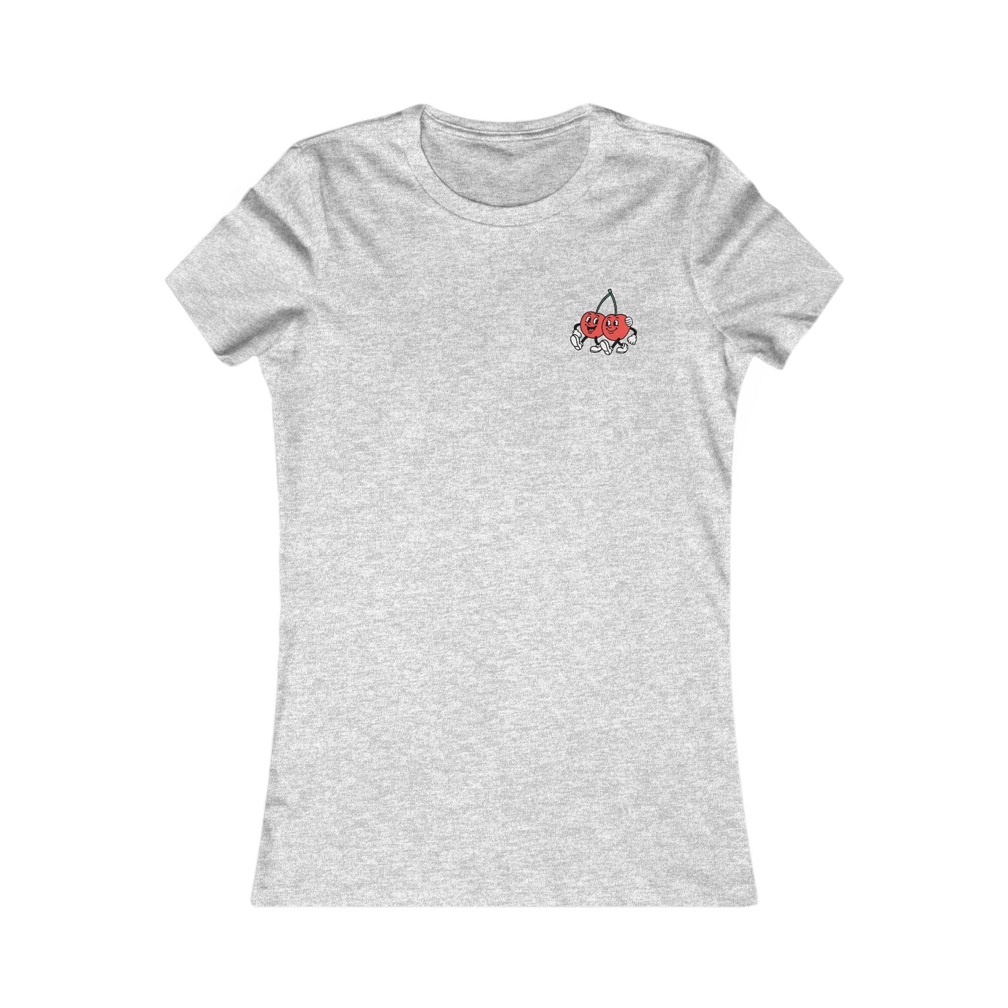 Women's Retro Cherry Tee - 'Ceirios Trelew, Patagonia' (Double Sided)