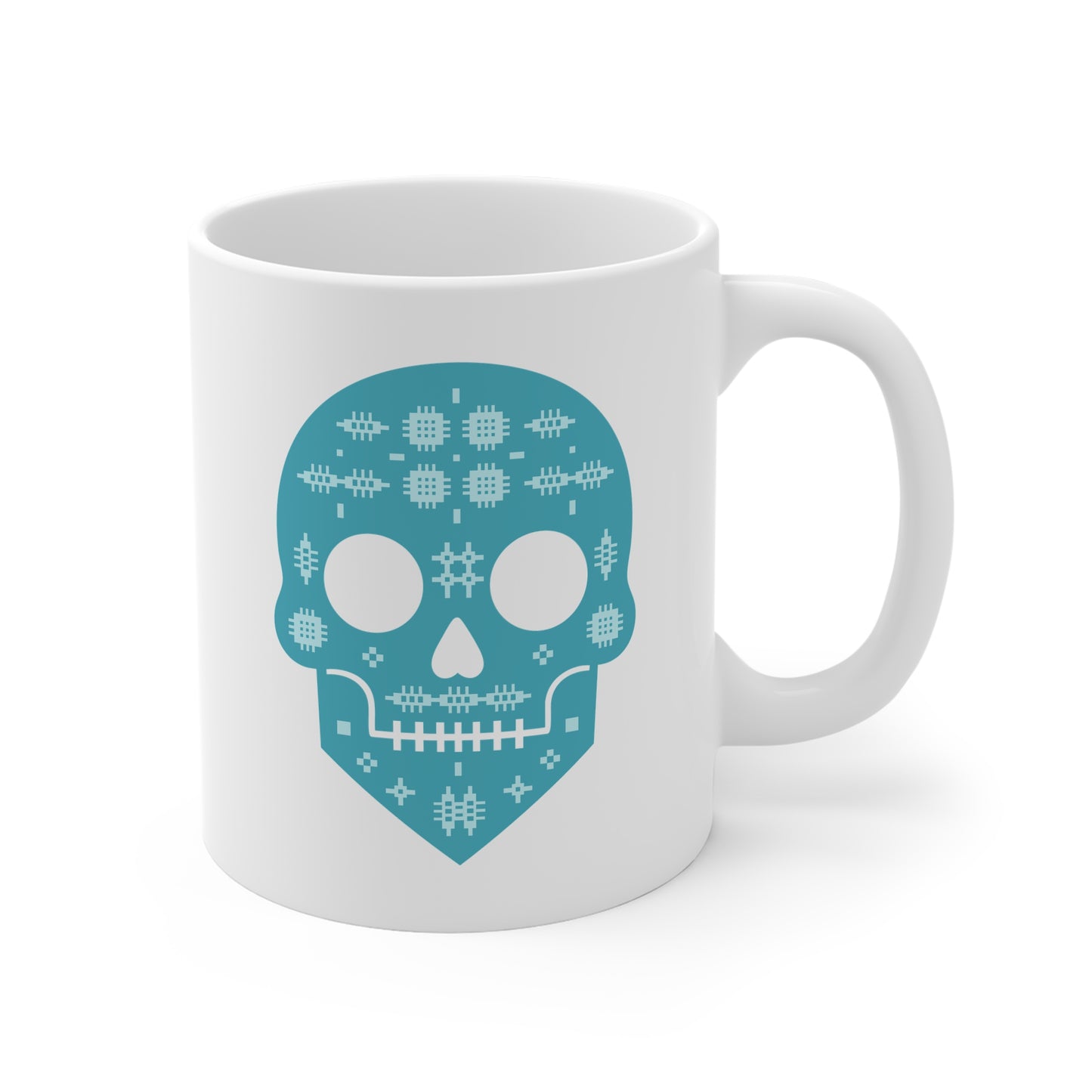 Welsh Blanket Pattern Skull Mug