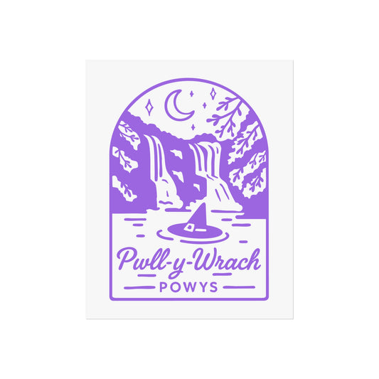 'Pwll-Y-Wrach' (Powys) Waterfall Fine Art Poster
