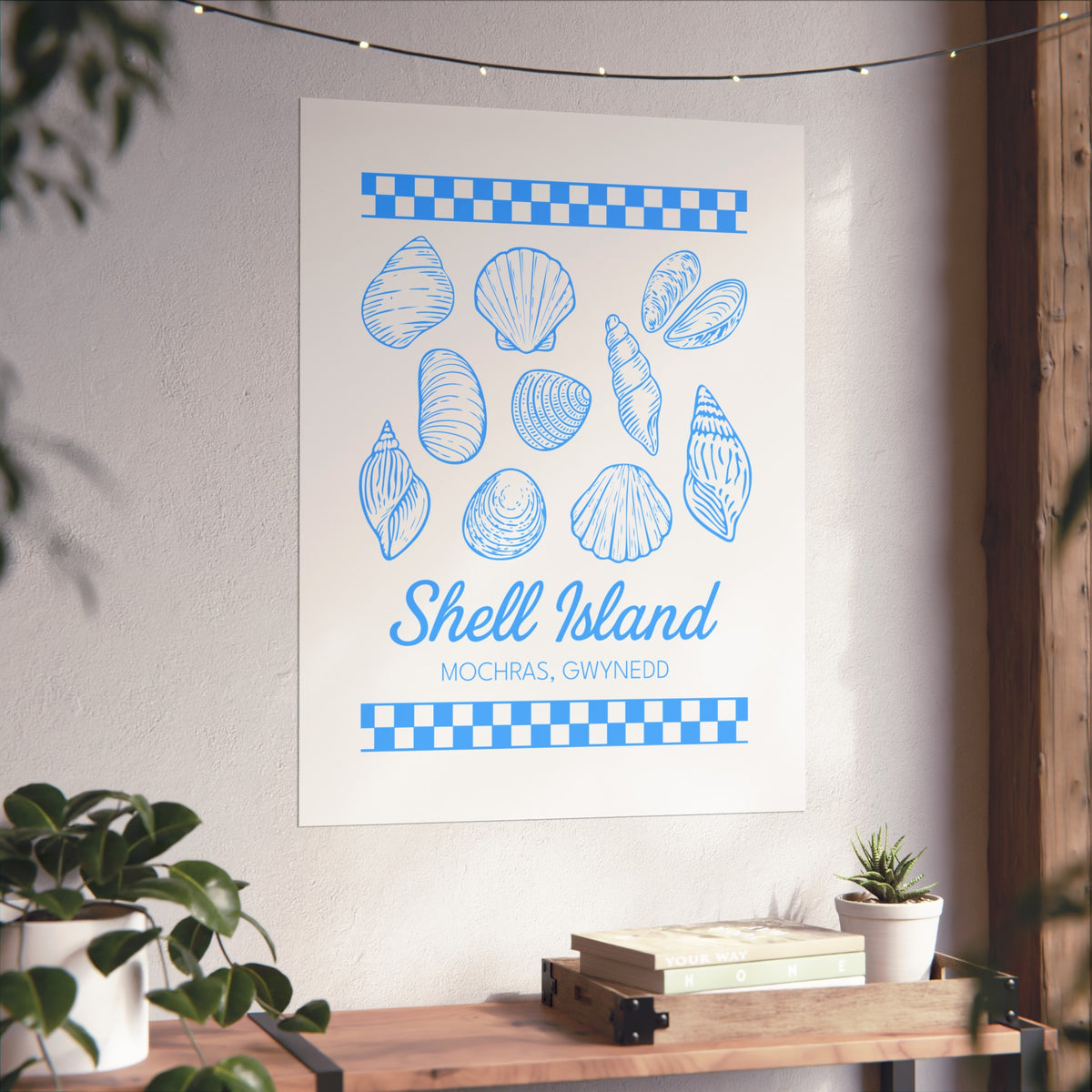 Shell Island Fine Art Poster - Coastal Beach Print (Mochras, Gwynedd)
