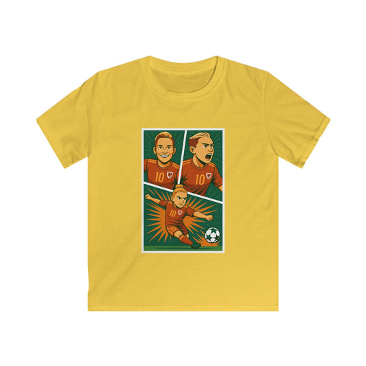 Kids Jess Fishlock Football Hero Tee - Anime Inspired, Comic Book Style