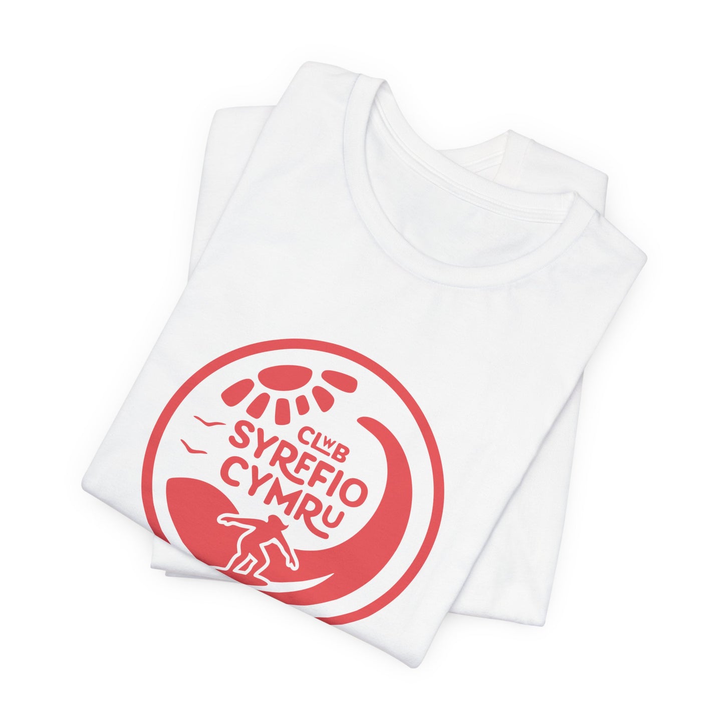 'Clwb Syrffio Cymru' Unisex T-Shirt - Welsh Surf Club Logo Tee