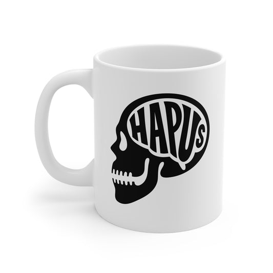 Skull Brain 'HAPUS' Mug