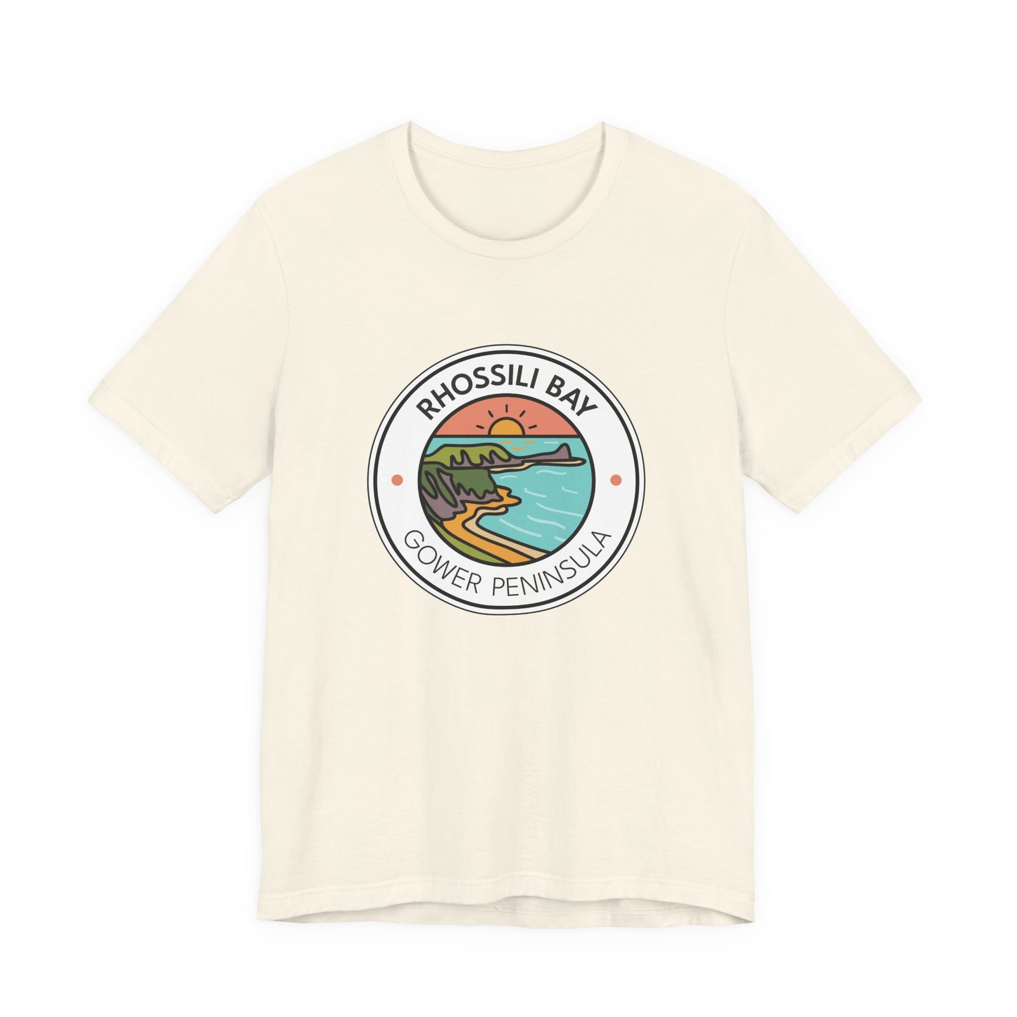 Rhossili Bay Gower Peninsula Graphic T-Shirt (Unisex)