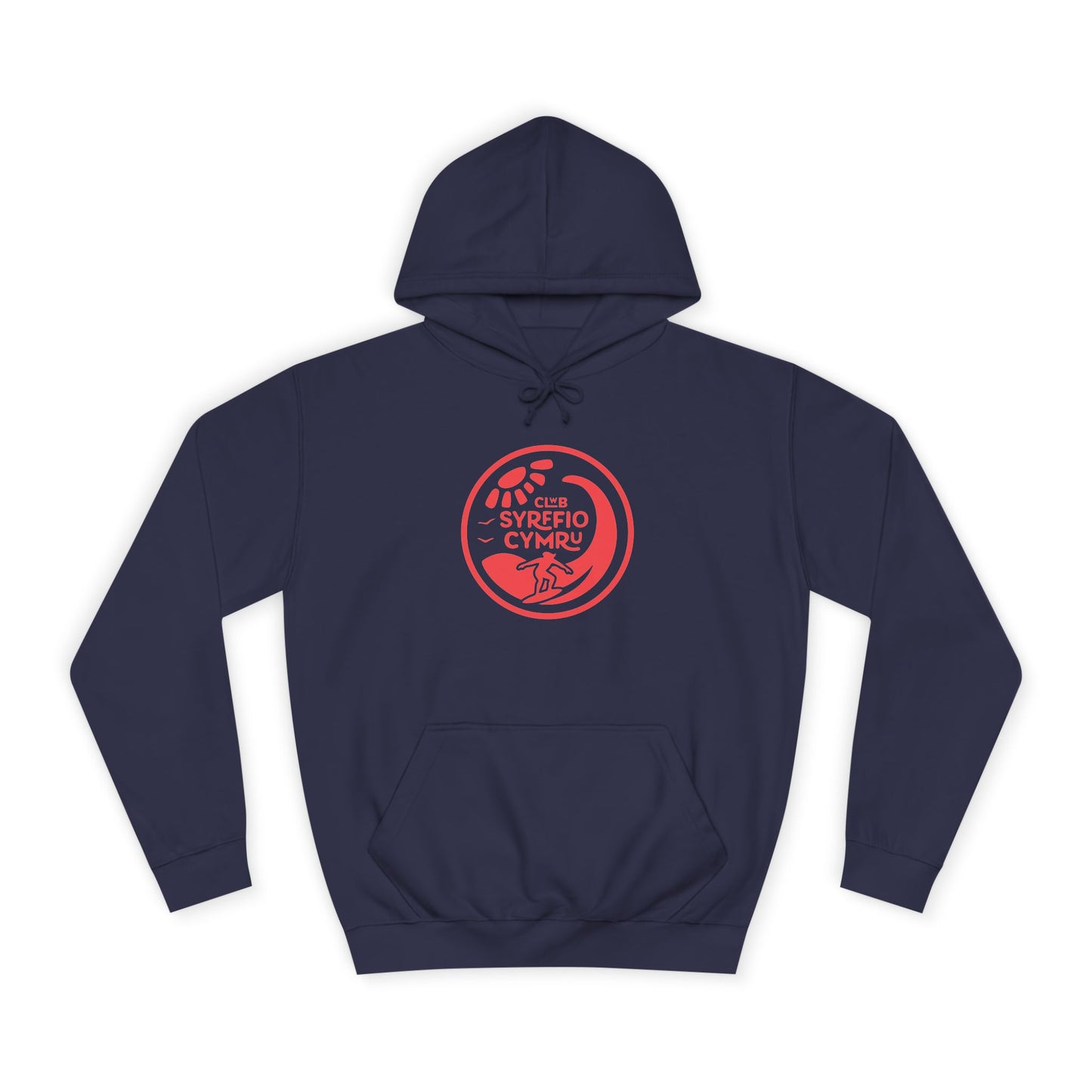"Clwb Syrffio Cymru" Unisex Hoodie - Welsh Surfing Top