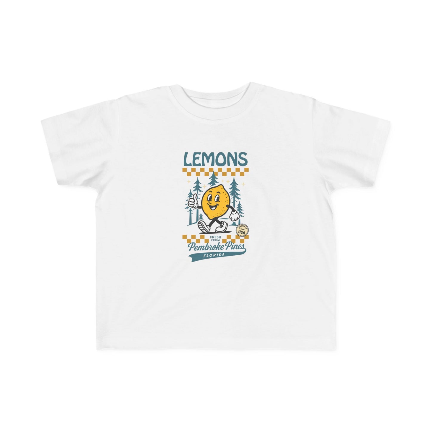 Toddler Retro Lemons T‑Shirt - Pembroke Pines