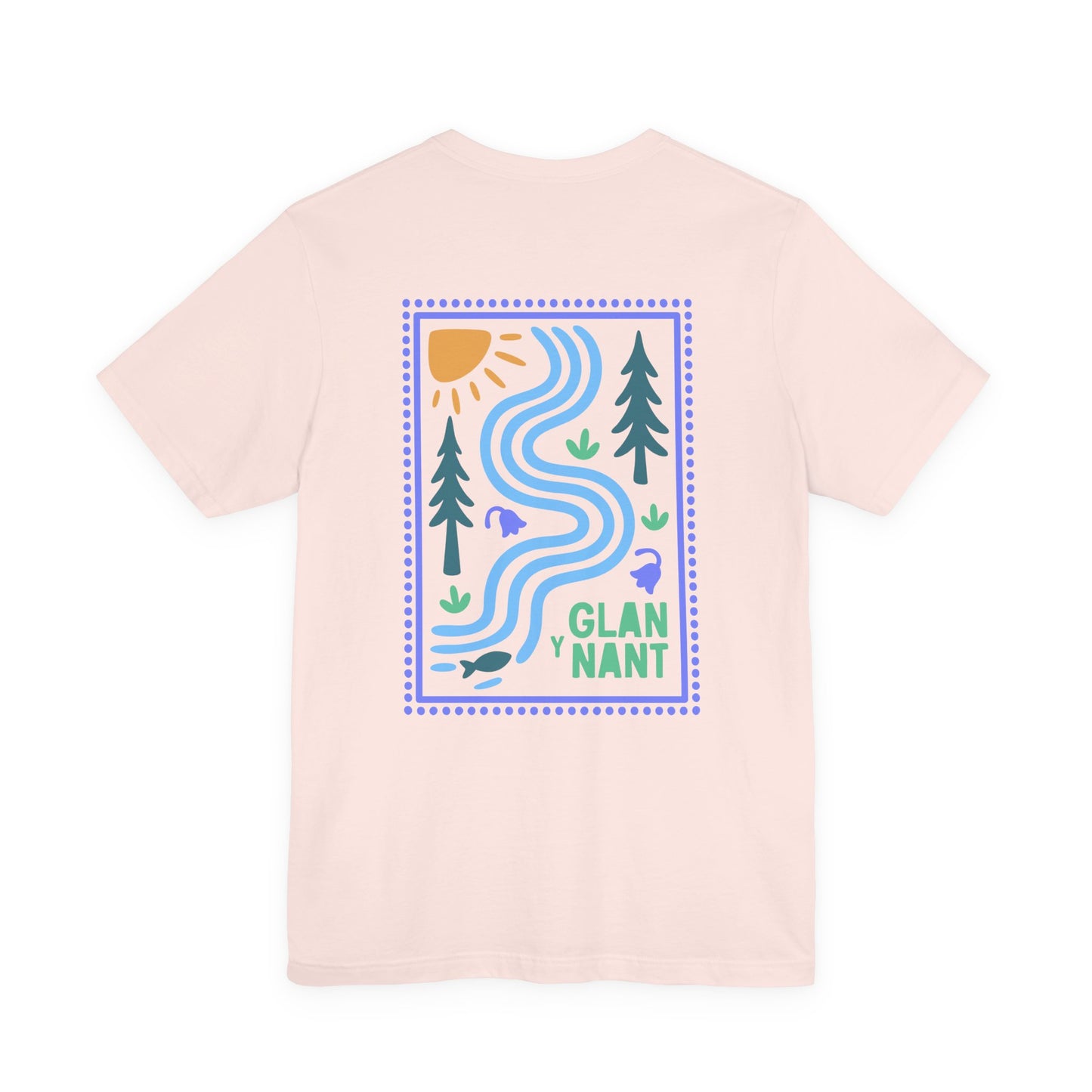 'Glan-y-Nant' Riverside Graphic Tee (Unisex) — Nature Scenic T‑Shirt