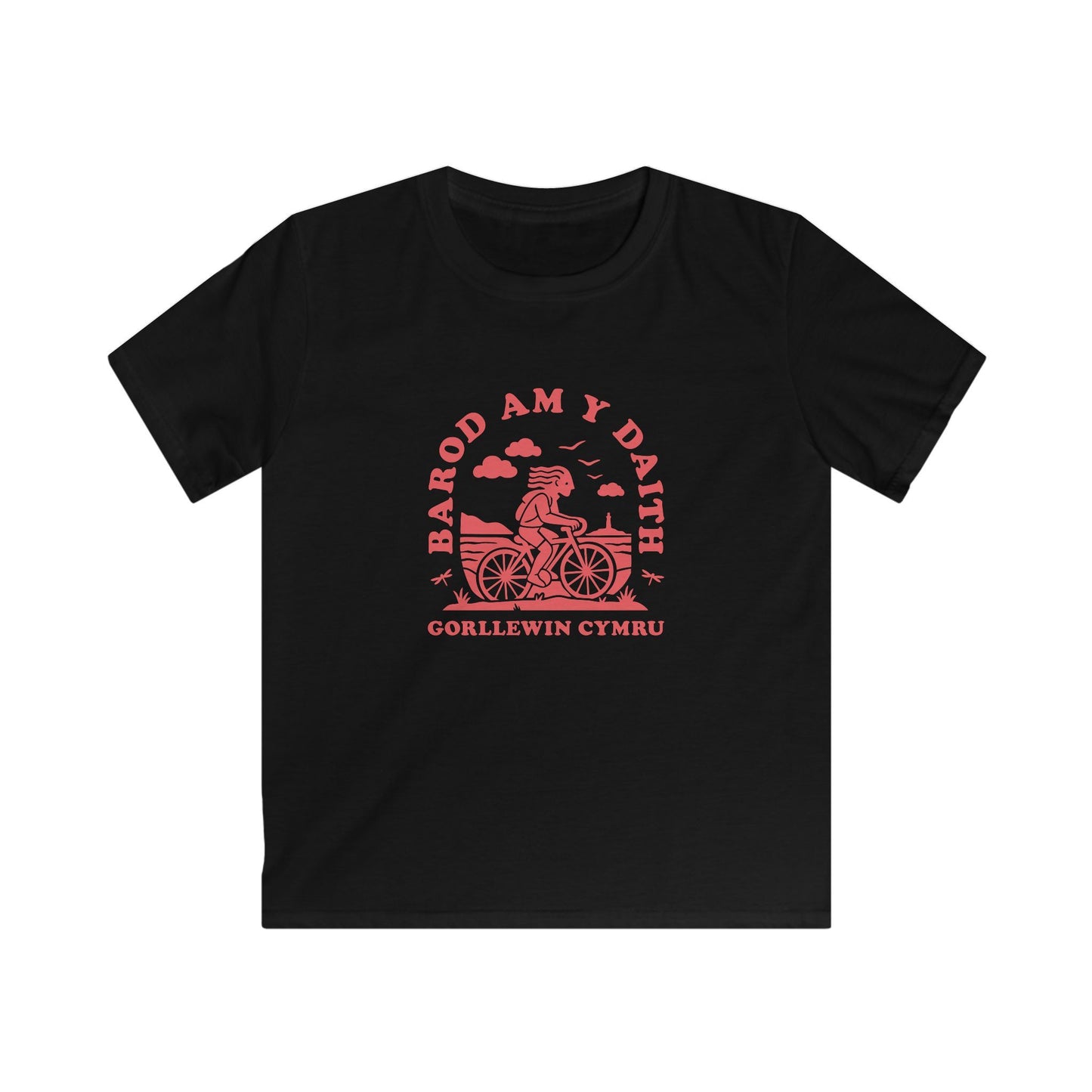 Kids West Wales Cycling Tee - 'Barod Am Y Daith'