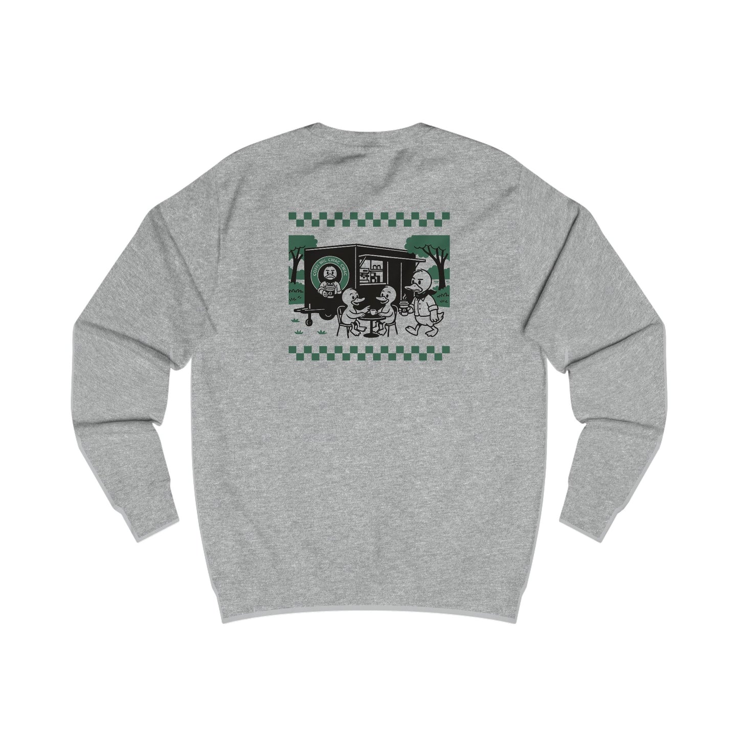 Unisex Wil Cwac Cwac Inspired Retro Coffee Unisex Jumper (Double Sided)