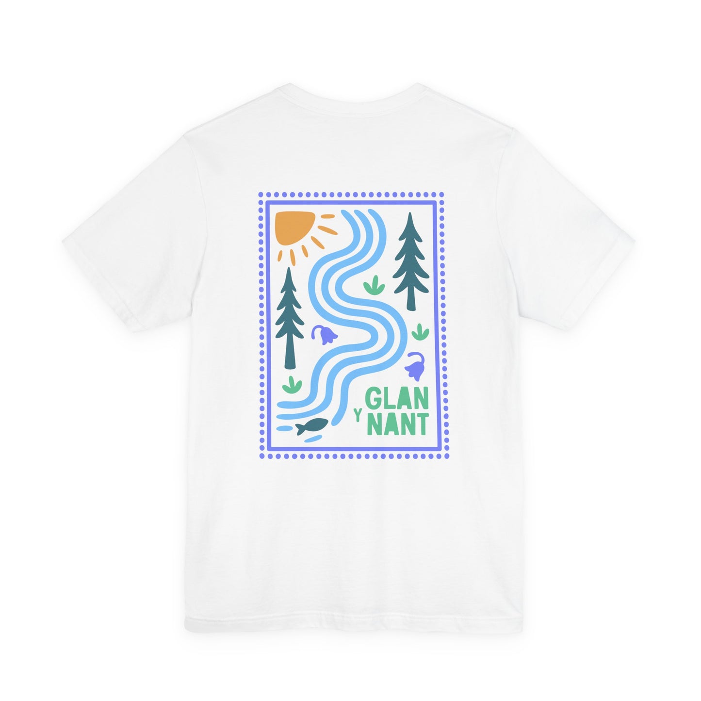 'Glan-y-Nant' Riverside Graphic Tee (Unisex) — Nature Scenic T‑Shirt