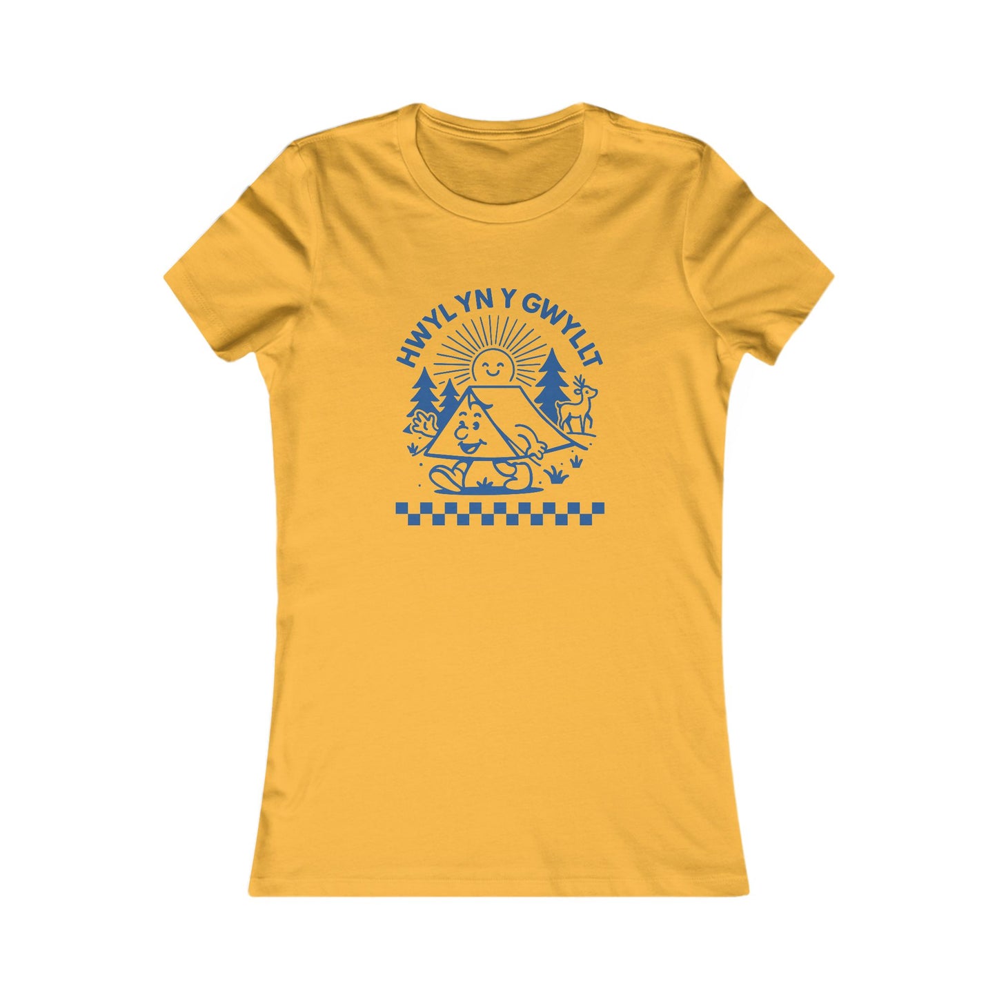 Women's Retro Camping Tee — 'Hwyl yn y Gwyllt'