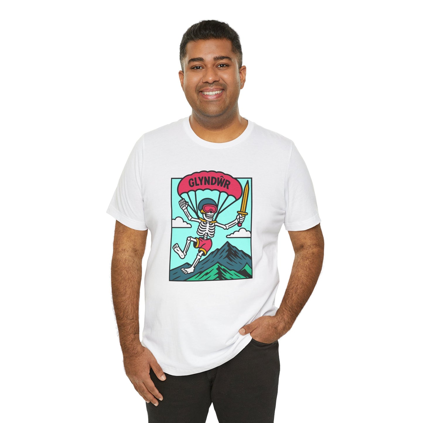 Skeleton Glyndŵr Parachute T-Shirt (Unisex)