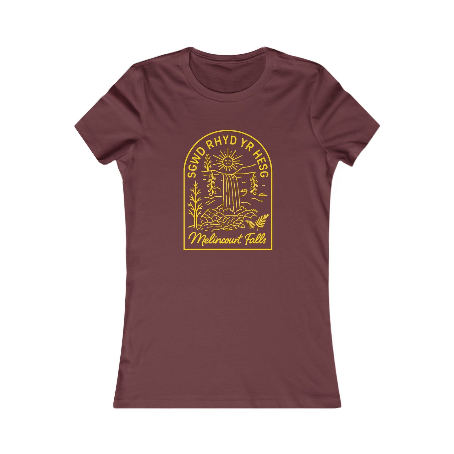 Women's Melincourt Falls Tee - 'Sgwd Rhyd Yr Hesg'