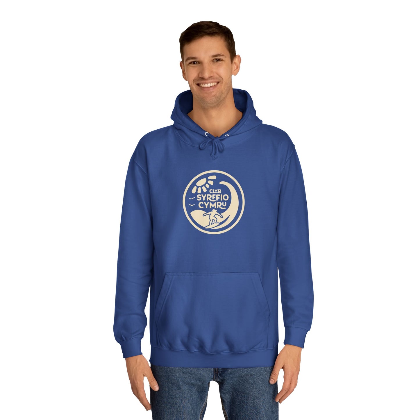 "Clwb Syrffio Cymru" Unisex Hoodie - Welsh Surfing Top