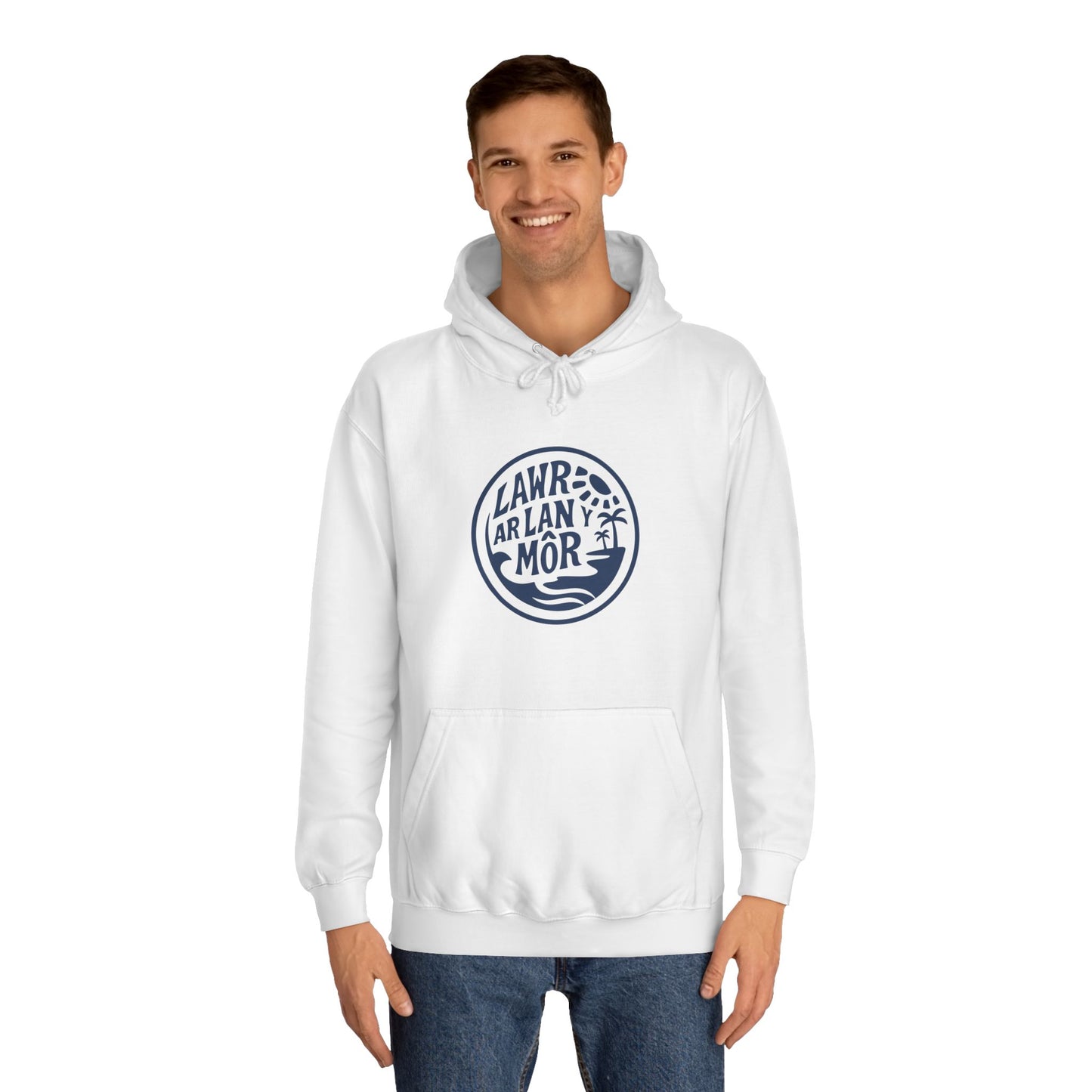 'Lawr Ar Lan Môr' Unisex Hoodie