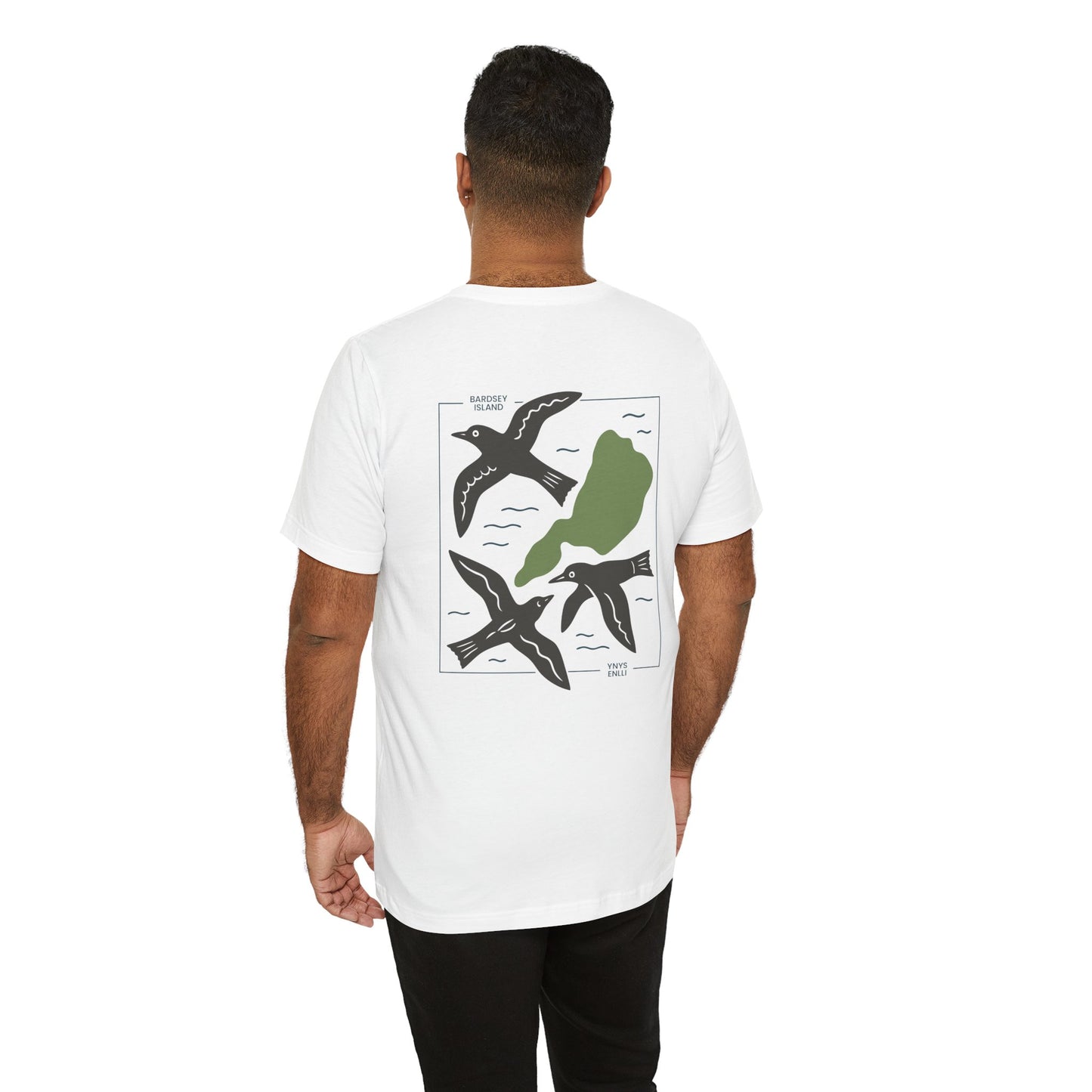 Bardsey Island Graphic Unisex T-Shirt - (Ynys Enlli) - Double Sided