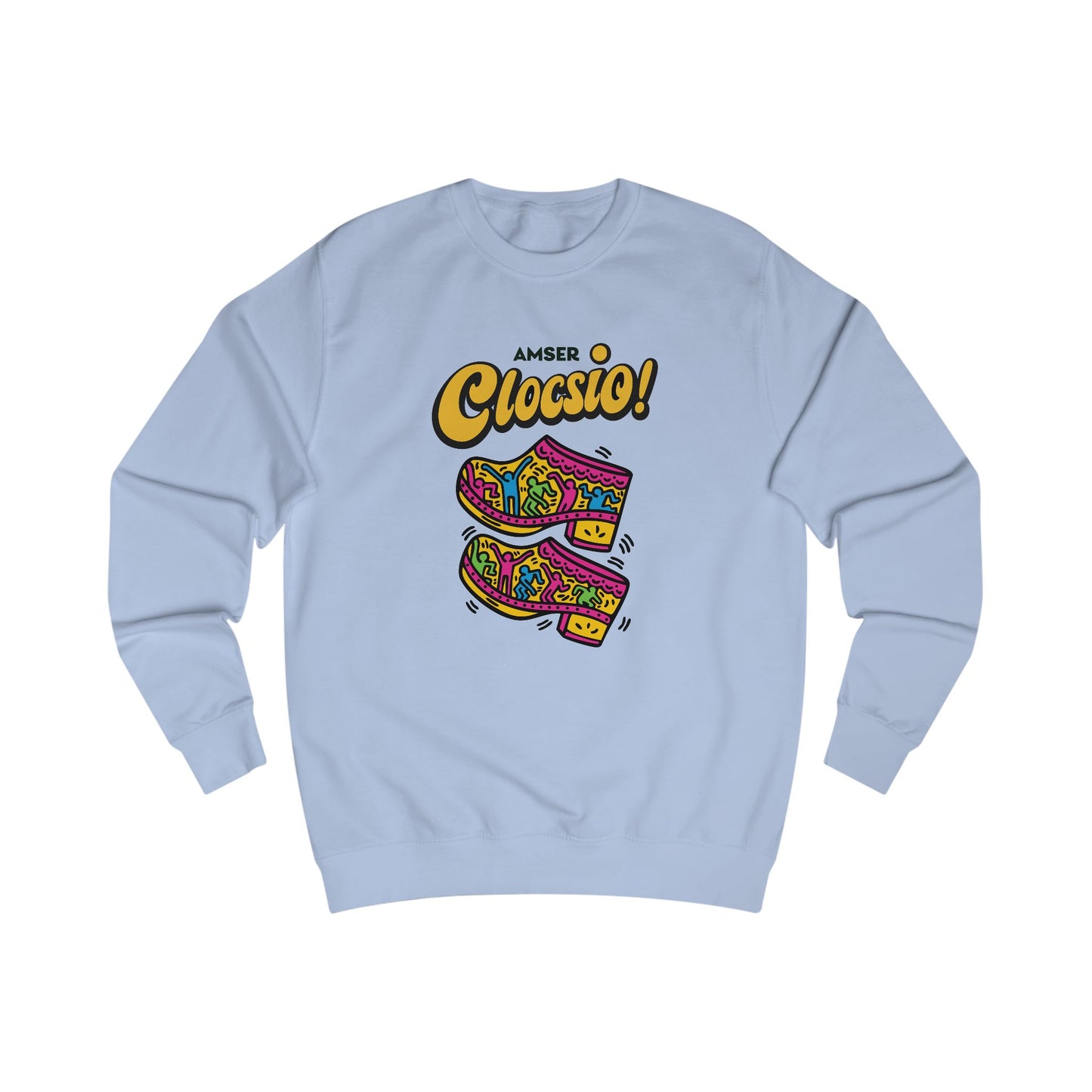 "Amser Clocsio!" Keith Haring Style Jumper