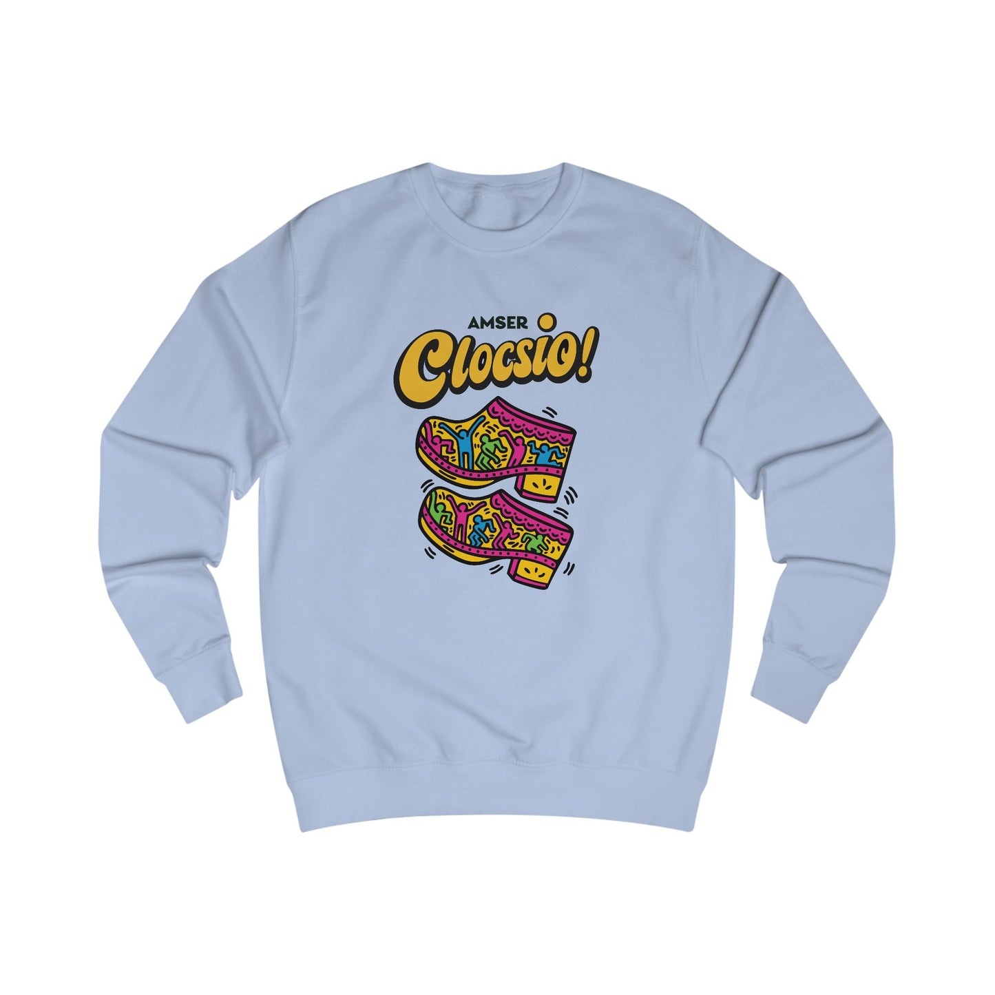 "Amser Clocsio!" Keith Haring Style Jumper