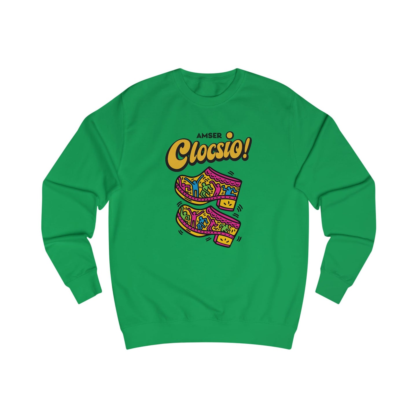 "Amser Clocsio!" Keith Haring Style Jumper