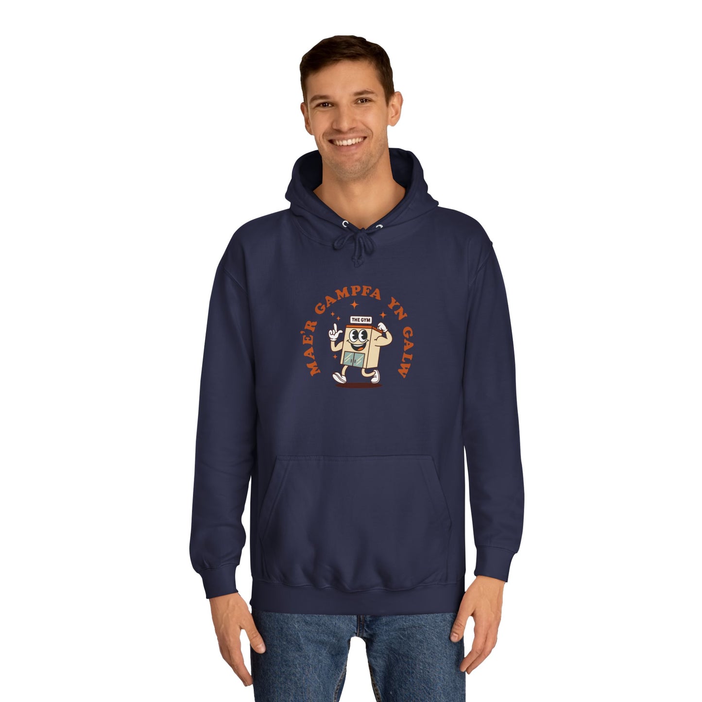 'Gampfa Yn Galw' Unisex Retro Gym Hoodie