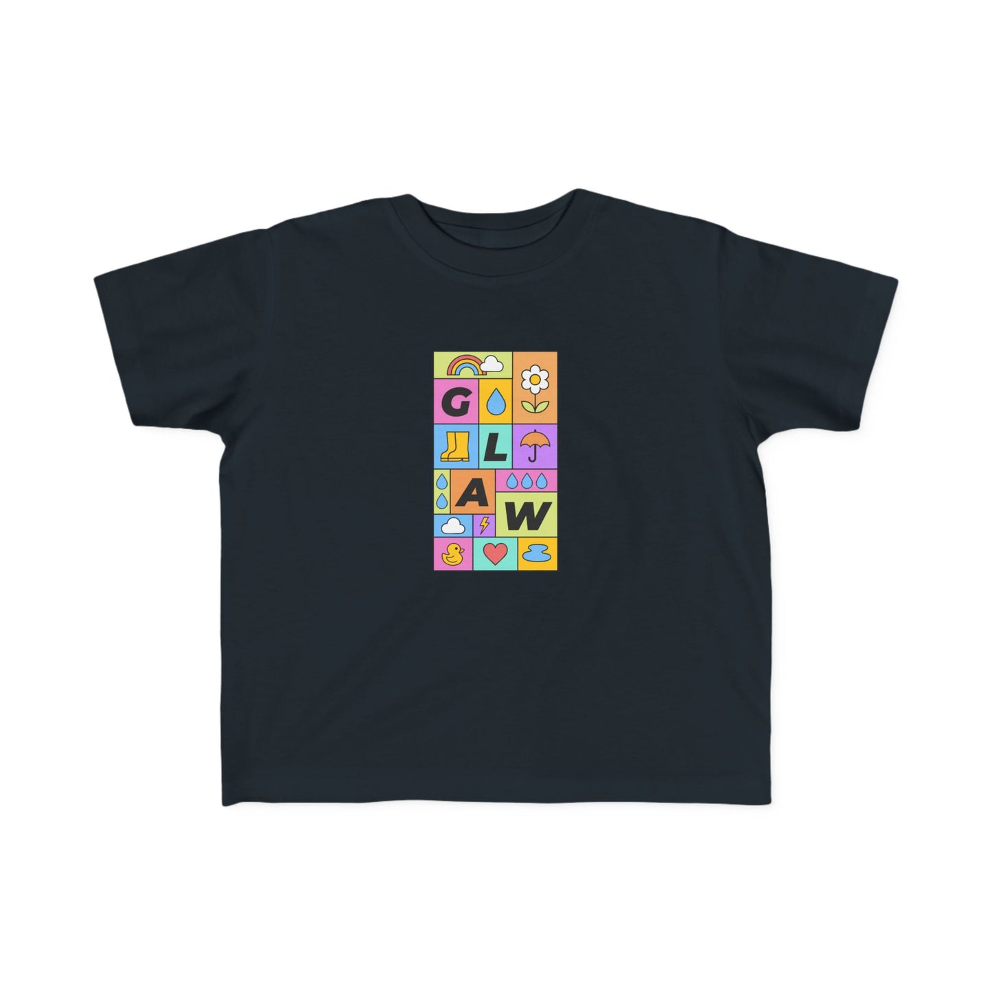 Toddler 'Glaw' T-Shirt - Colorful Rain Tee