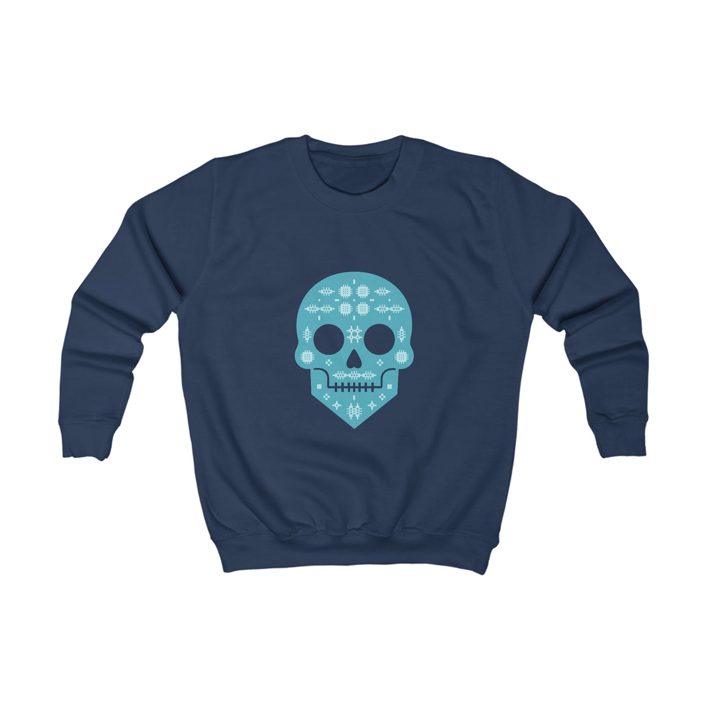 Kids Skull Jumper — Welsh Tapestry Skull Design