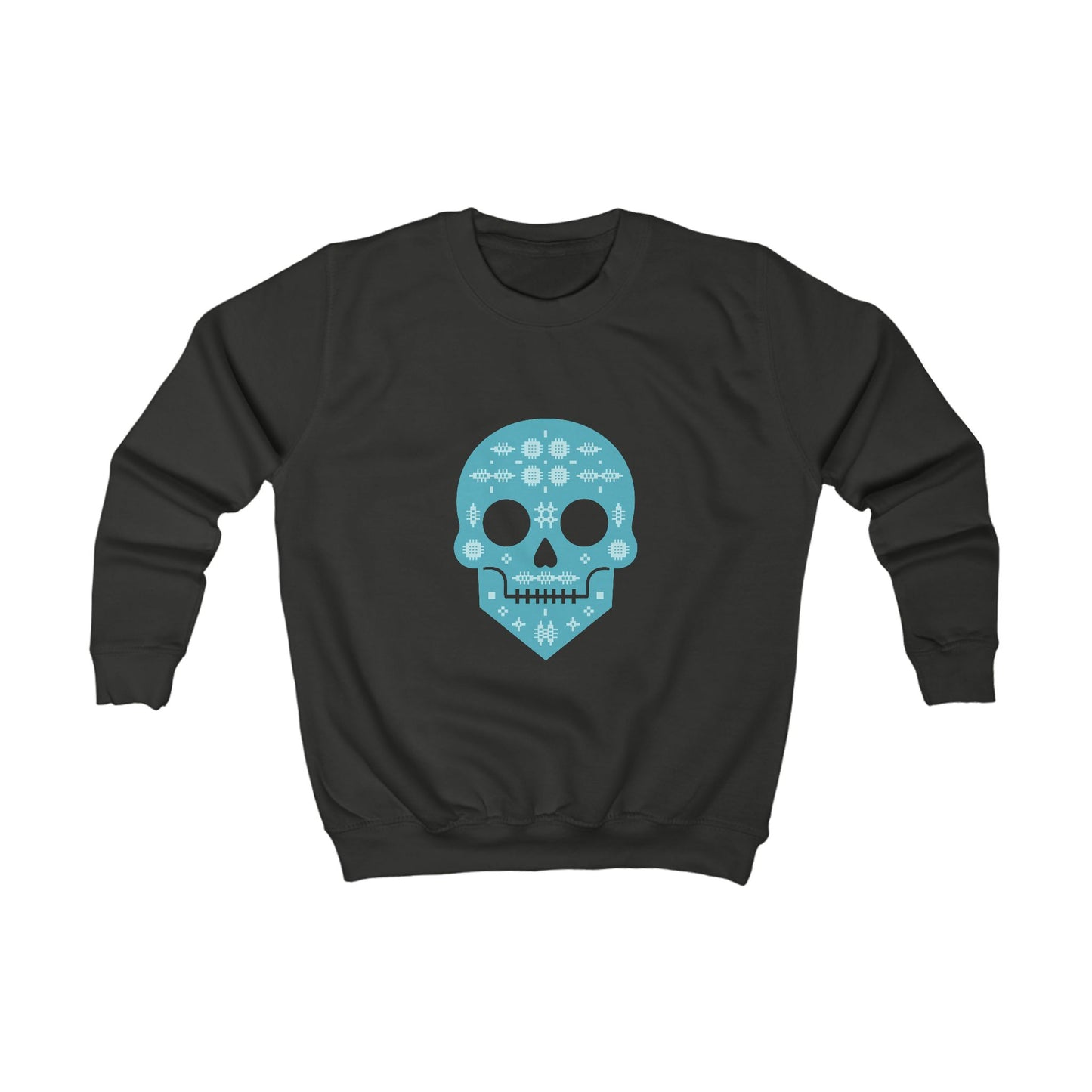 Kids Skull Jumper — Welsh Tapestry Skull Design