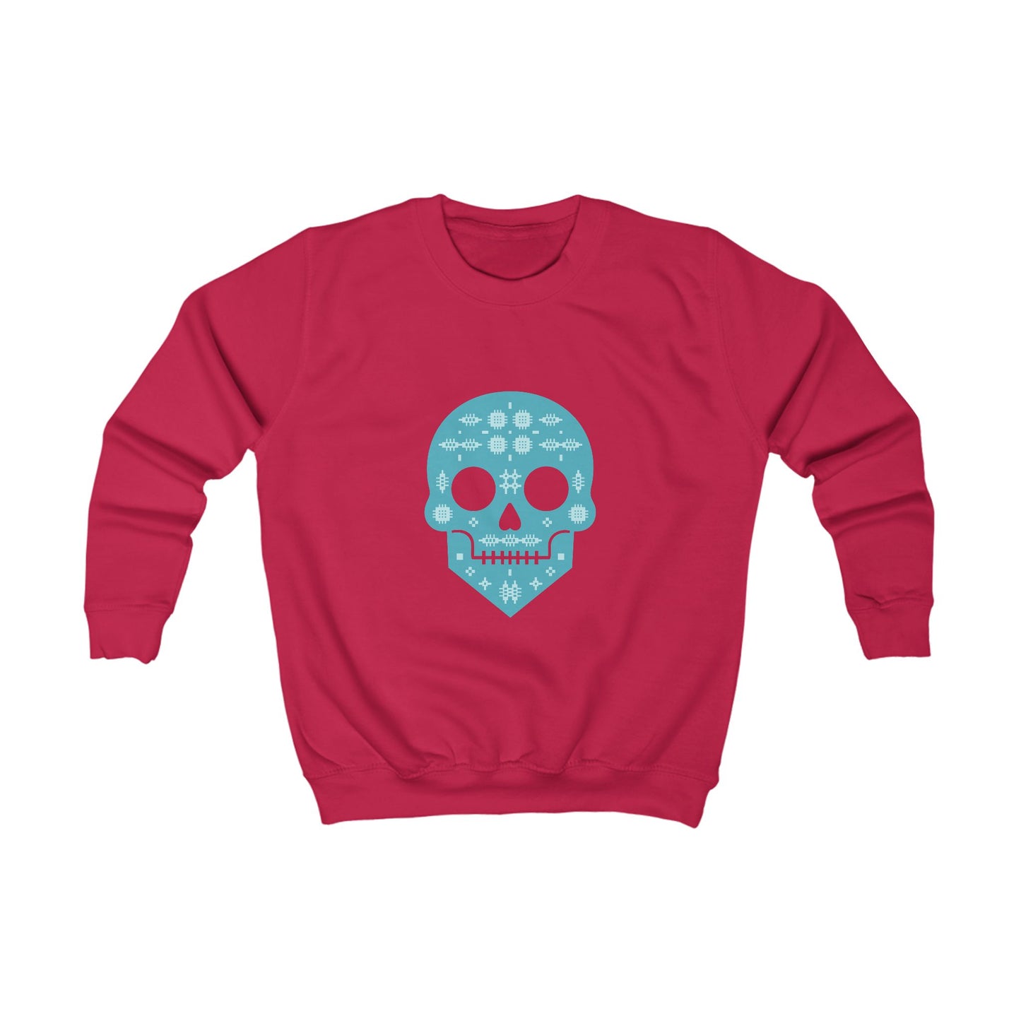 Kids Skull Jumper — Welsh Tapestry Skull Design