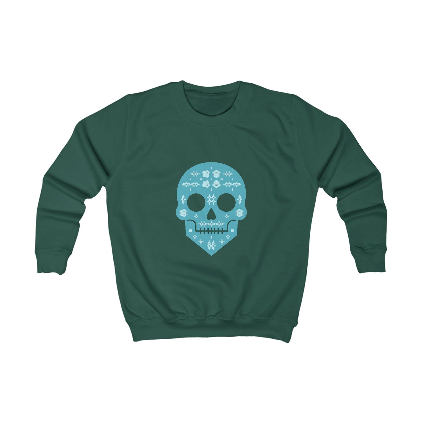 Kids Skull Jumper — Welsh Tapestry Skull Design