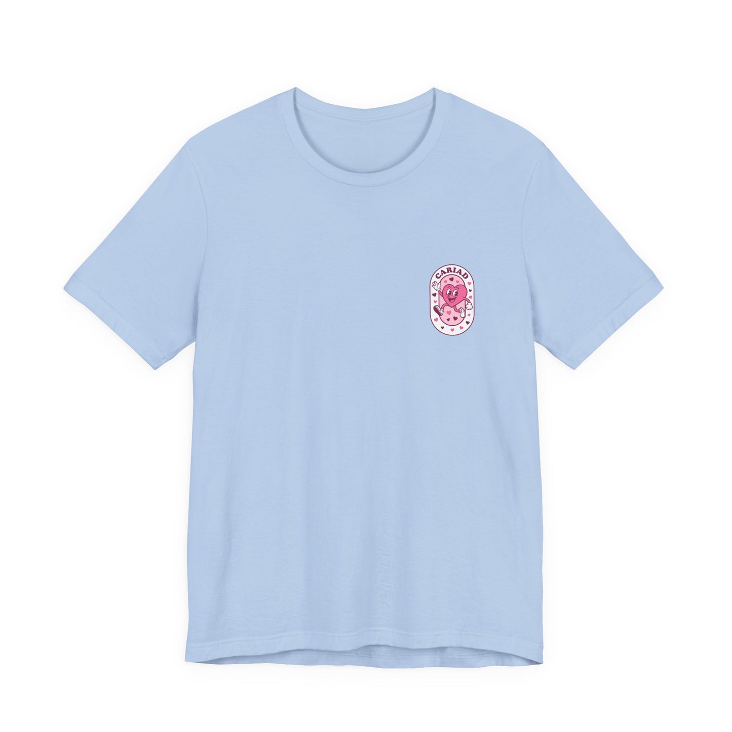 Cariad Graphic T-Shirt (Unisex) - Retro Heart Design