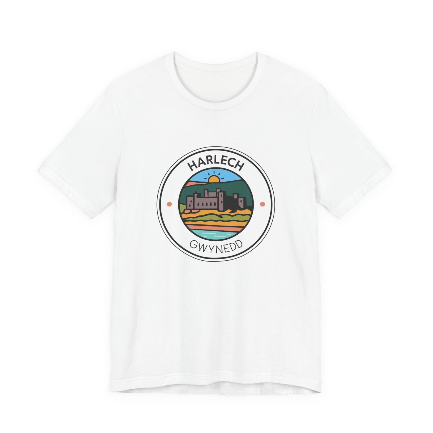 Harlech Graphic T-Shirt (Unisex) - Wales Coastal Landmark Tee