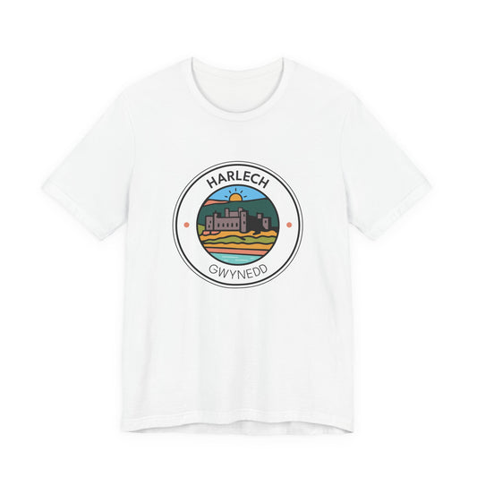 Harlech Graphic T-Shirt (Unisex) - Wales Coastal Landmark Tee