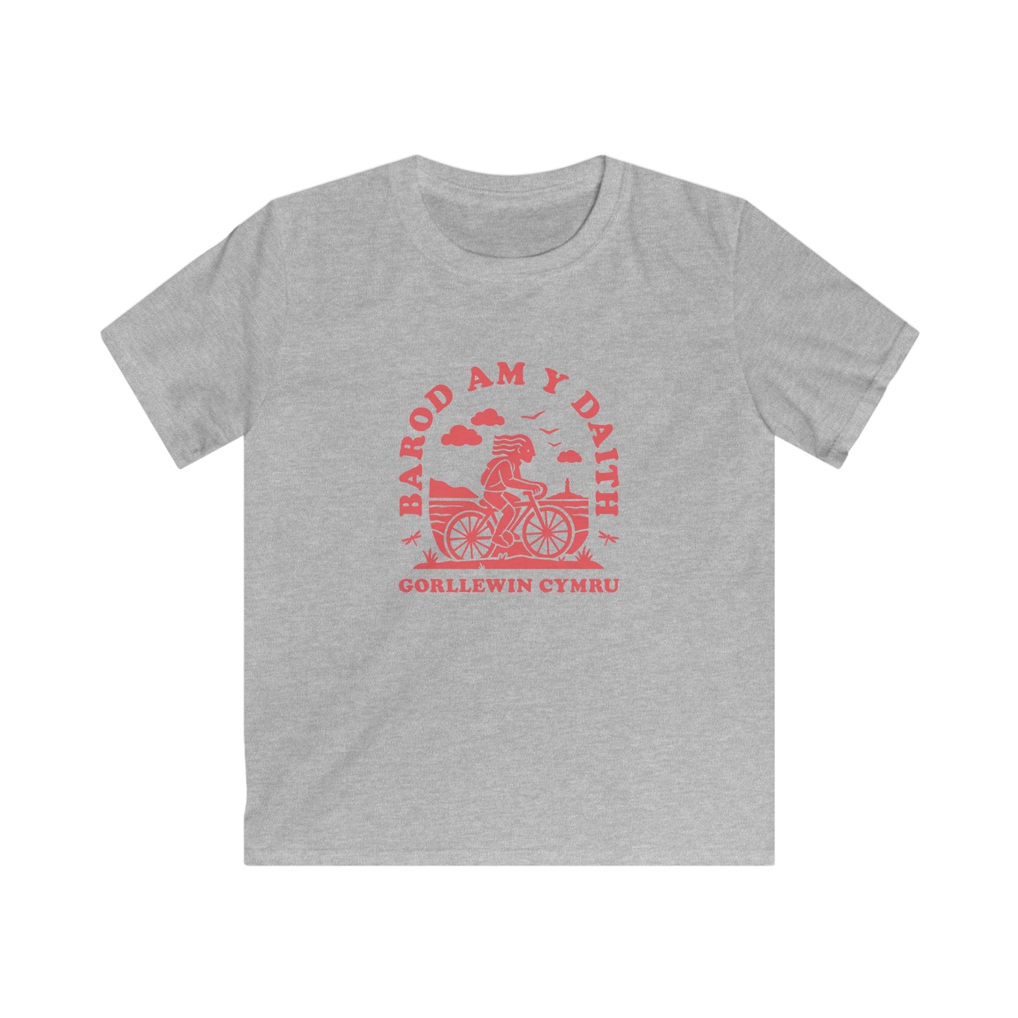 Kids West Wales Cycling Tee - 'Barod Am Y Daith'