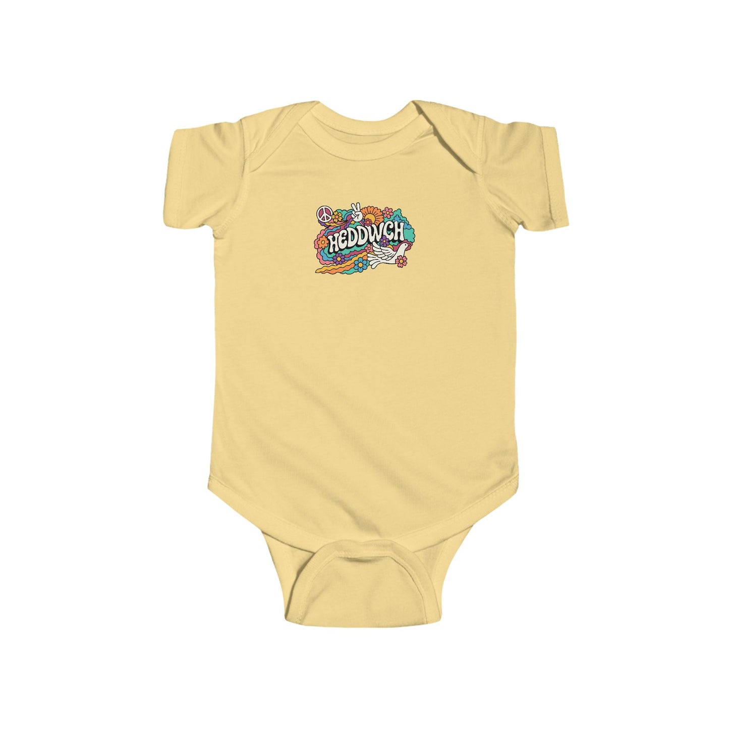 'Heddwch' Infant Bodysuit - Peace Onesie