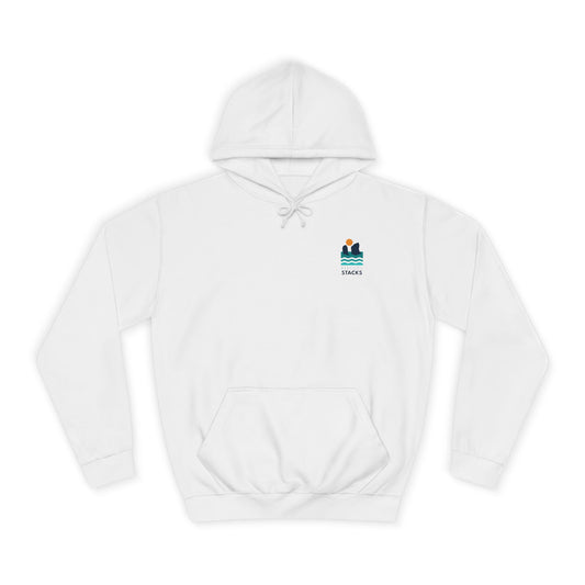 Minimal 'Elegug Stacks' (Pembrokeshire) Unisex Hoodie