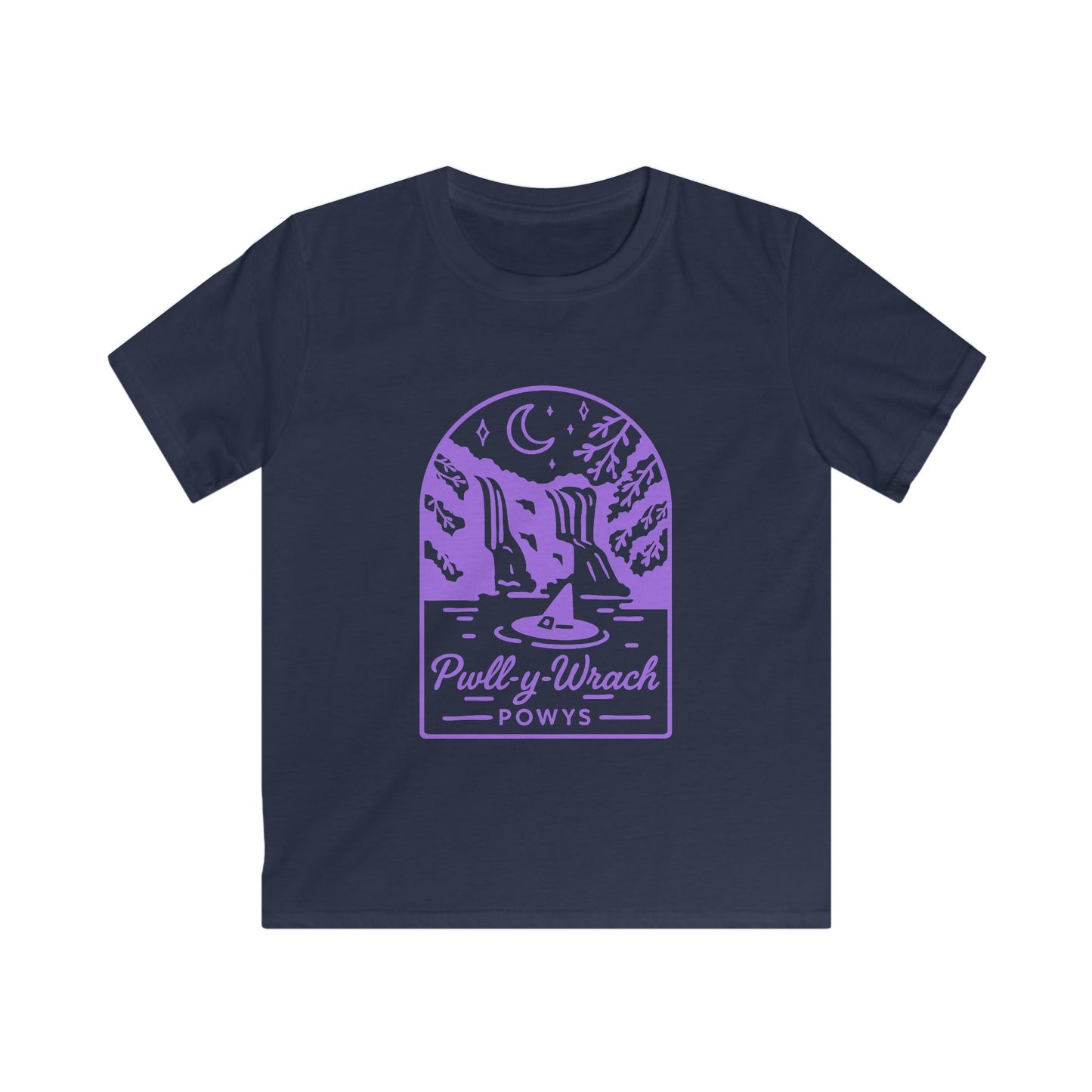Kids 'Pwll Y Wrach' T-shirt - Vintage Witch Graphic