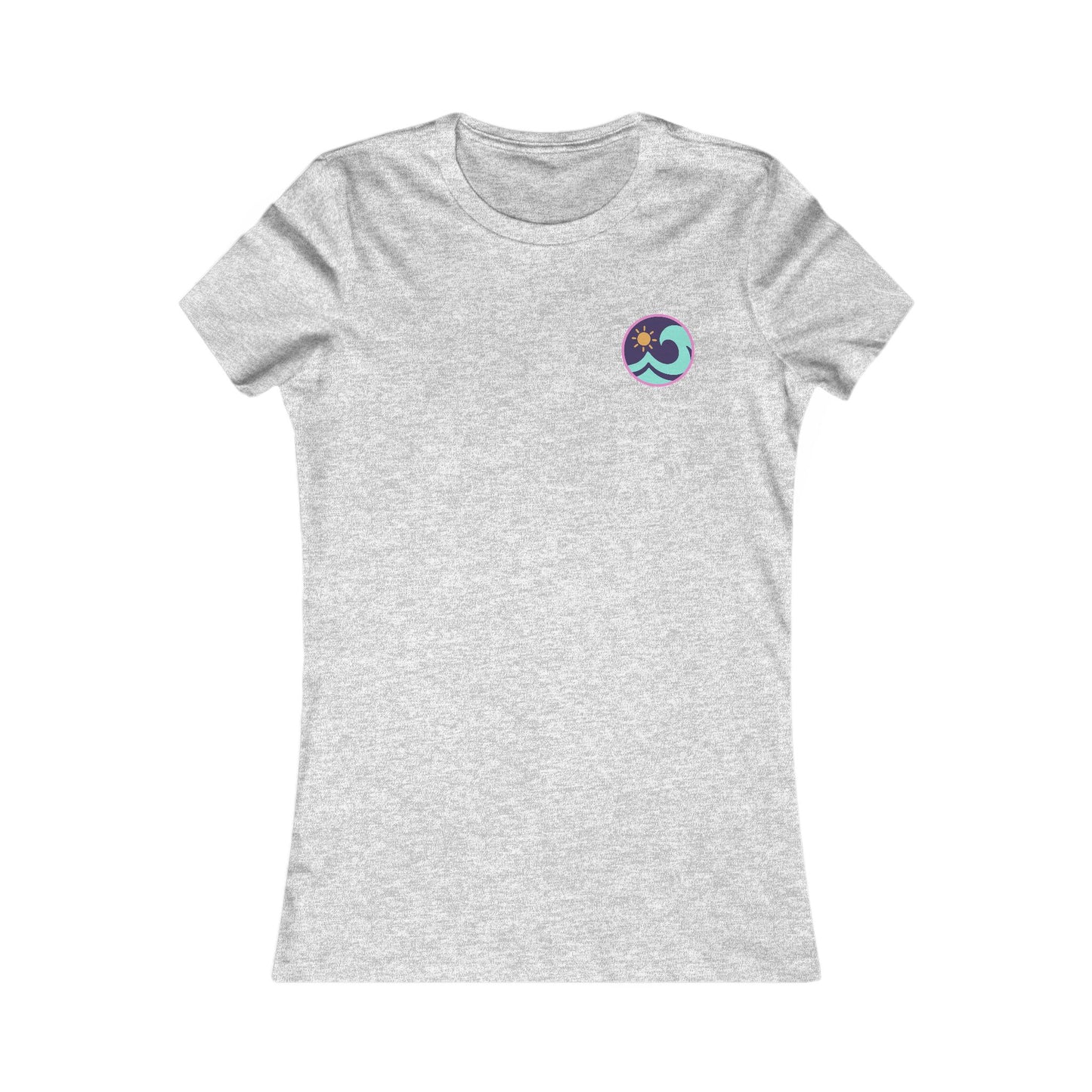 Women's Beach T-Shirt — 'Tonnau Mawr' Wave Graphic